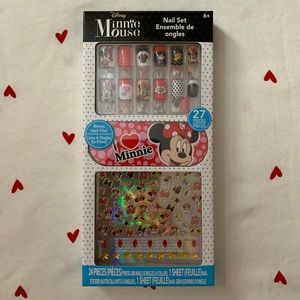 New Disney Minnie Mouse Press On Nails Set